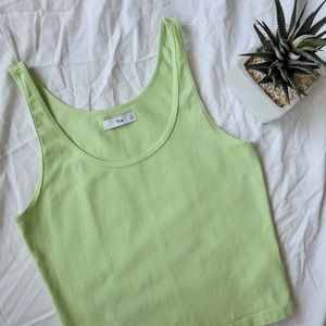ARITZIA TNA Yellow Bergman Tank